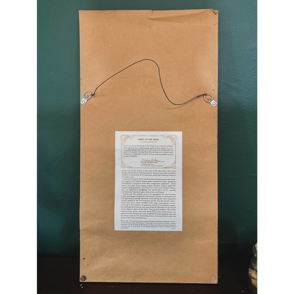 Spirit of the Wind Etching, Art Nouveau, Jean-Francois Bonotte - Picture 9 of 9